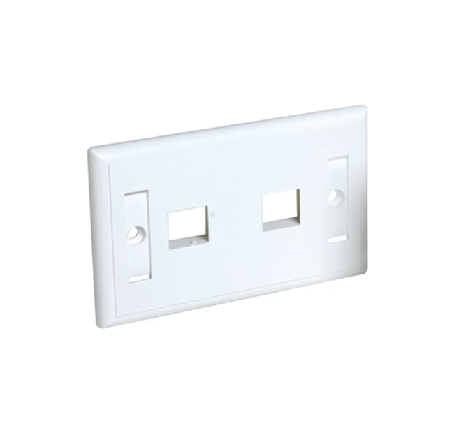 QUBIX - PLACCA CCS PASSO 503 2 POSIZIONI RJ45