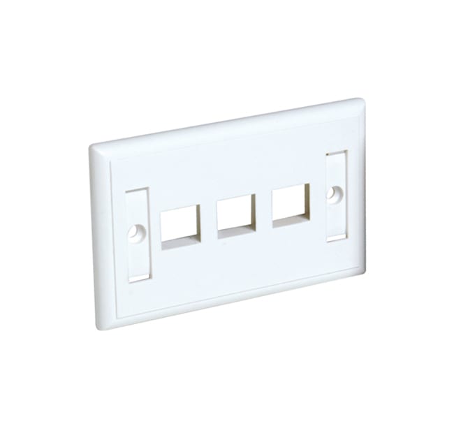 QUBIX - PLACCA CCS PASSO 503 3 POSIZIONI RJ45 2004013
