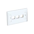 QUBIX - PLACCA CCS PASSO 503 3 POSIZIONI RJ45