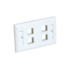QUBIX - PLACCA CCS PASSO 503 4 POSIZIONI RJ45