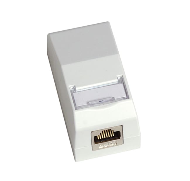 QUBIX - SCATOLA CCS DA PARETE 1 POS. RJ45 BIANCO