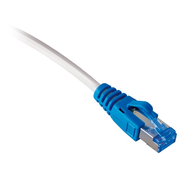 QUBIX - PATCH CORD CCS C6A S/FTP 1MT LSZH BIANCO