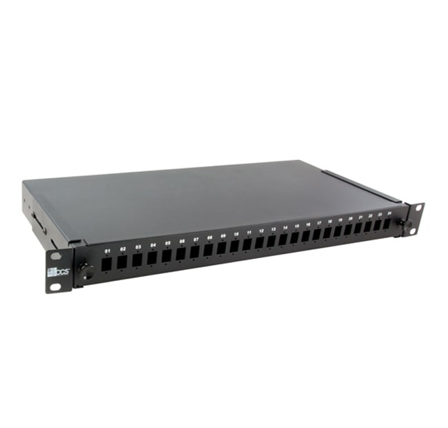 QUBIX - CASSETTO OTTICO 19'1U 24 SC SPLX NE