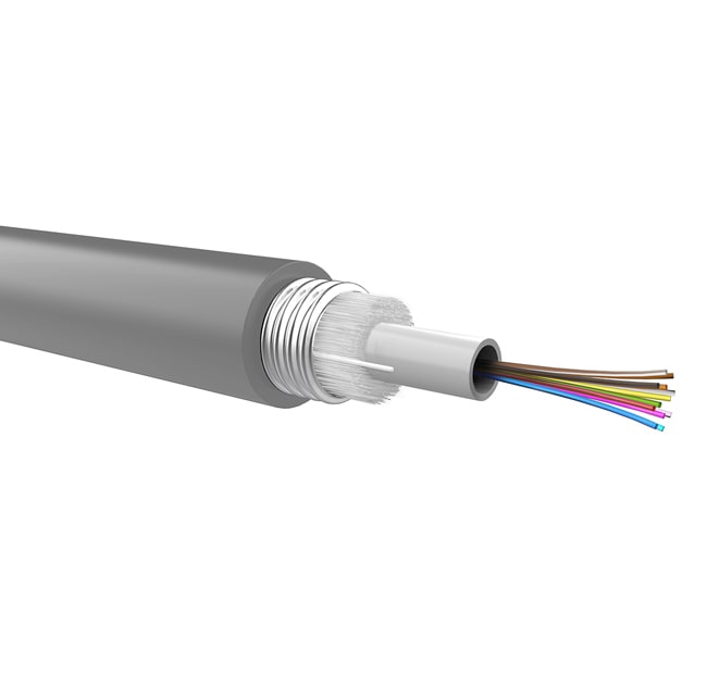 QUBIX - CAVO 12FO 50/125 ARM. METAL. PE CONNET