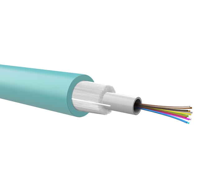 QUBIX - CAVO 24FO 50/125OM3 ARM.DIEL.LSZH CONNET
