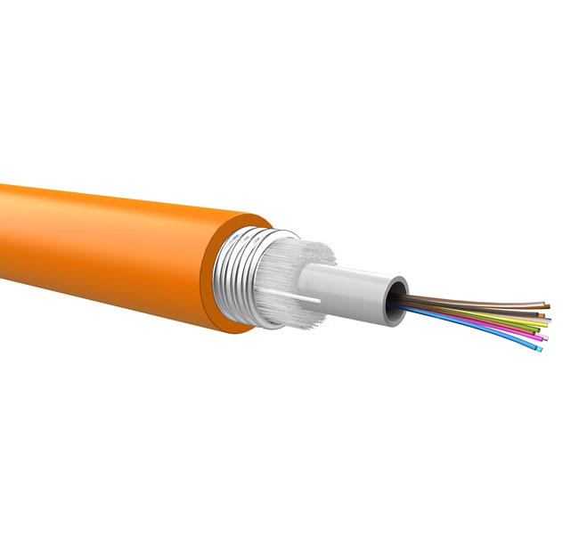 QUBIX - CAVO 6FO 62,5/125 ARM. METAL. PE CONNET