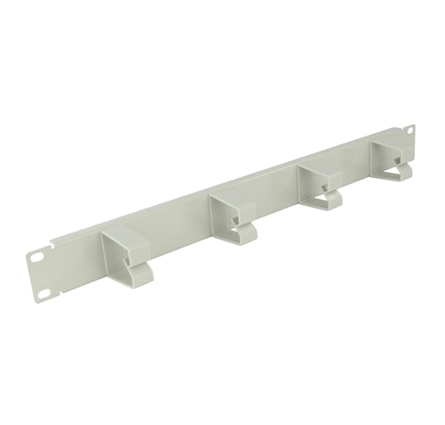 QUBIX - PANNELLO PASSACAVI 19' 1U 4 ANELLI GR