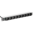 QUBIX - BARRA ALIMENTAZIONE 1U 9P INT.LUM. NE 2011121