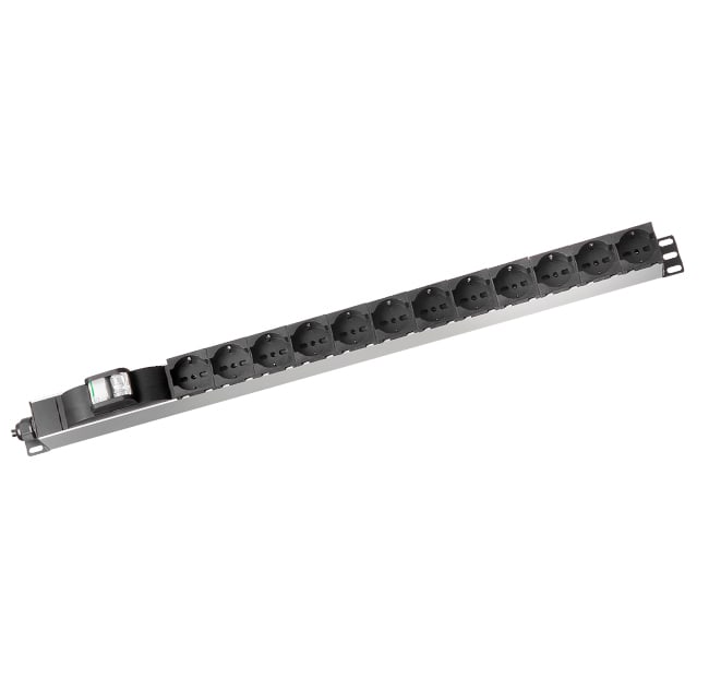 QUBIX - BARRA ALIMEN. VERTICALE 12P INT.MGNT. NE