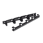 QUBIX - PANNELLO PASSACAVI 19'/1U C/COPERCHIO NE