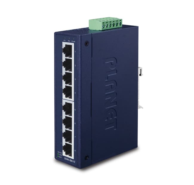 QUBIX - ISW-801T IP30 IND.SW 8P FE RTE