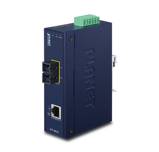 QUBIX - IFT-802T IP30 MC FE 1TP/1P 100FX SC