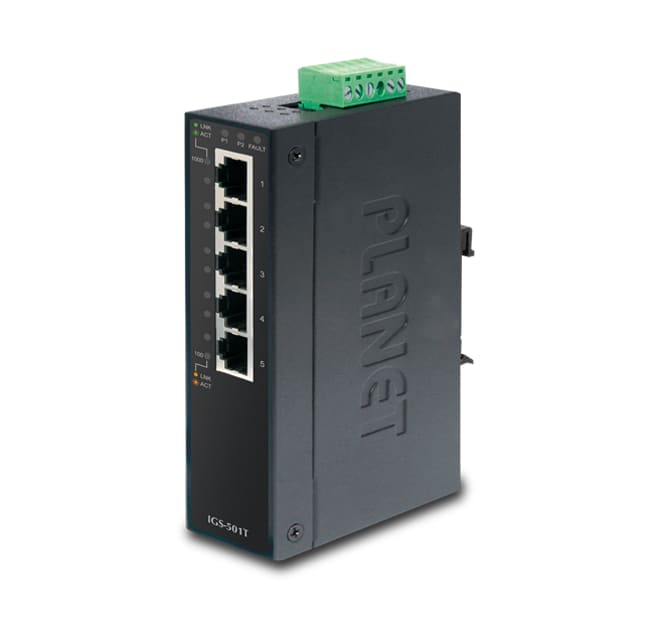 QUBIX - IGS-501T IP30 IND.SW 5P GE RTE