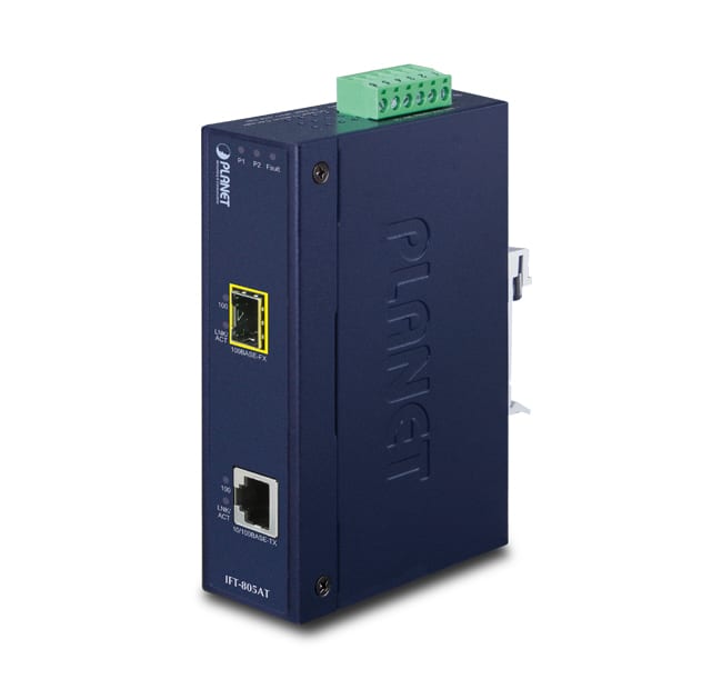 QUBIX - IFT-805AT IP30 MC FE 1TP/1SFP 100FX