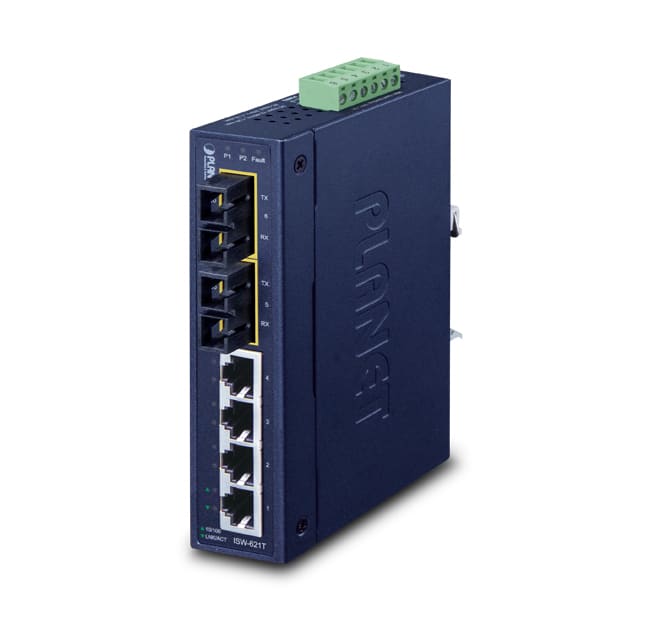 QUBIX - ISW-621T IP30 SW 4P FE+2FX MM SC RTE