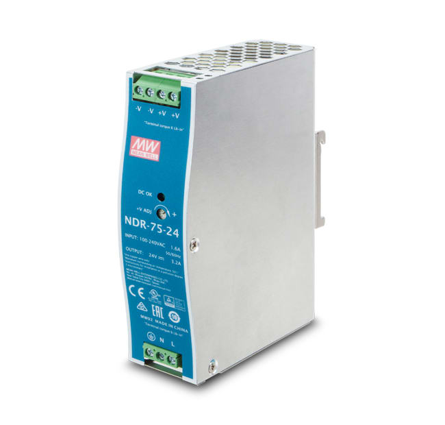 QUBIX - PWR-75-24 ALIMENTATORE DIN 24V 75W