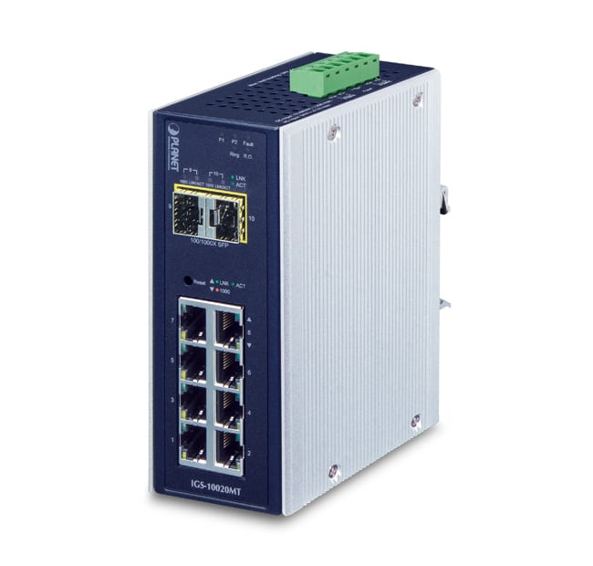 QUBIX - IGS-10020MT IP30 8GE+2SFP 100/1000