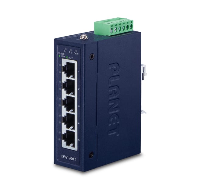 QUBIX - ISW-500T IP30 IND.SW 5P FE RTE