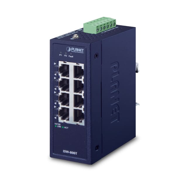 QUBIX - ISW-800T IP30 IND.SW 8P FE RTE
