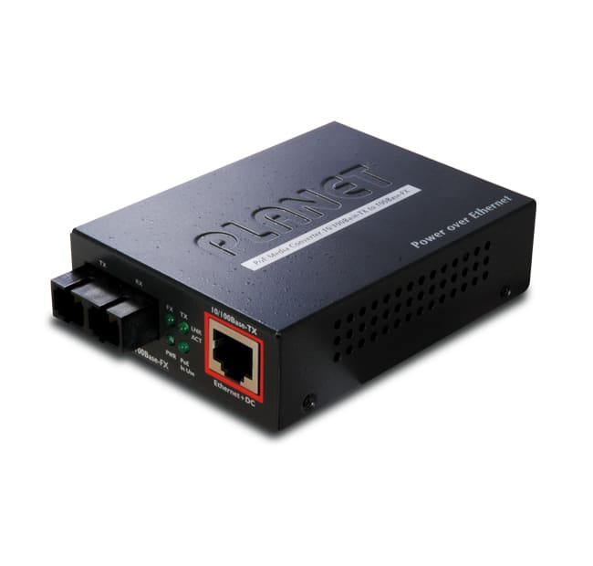 QUBIX - FTP-802 MC FE(POE 3AF) A 100FX(SC)MM