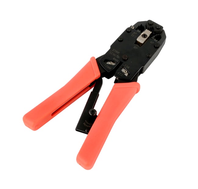 QUBIX - PINZA PER CRIMPARE PLUG RJ-45 A 8 PO