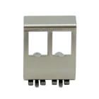 QUBIX - SUPPORTO CCS MET. 2 POS. PER GUIDA DIN