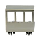 QUBIX - SUPPORTO CCS MET. 3 POS. PER GUIDA DIN