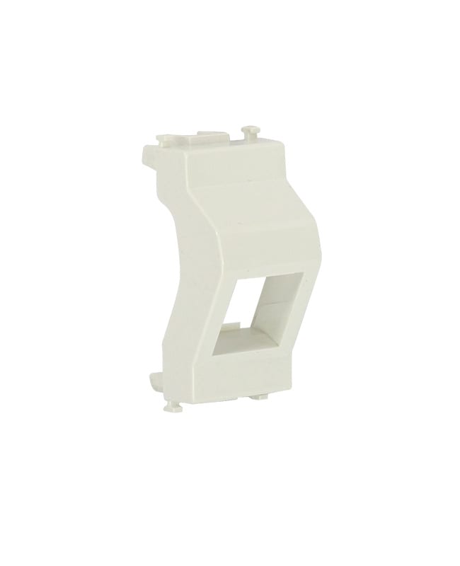 QUBIX - Adattatore serie Vimar Plana per bussole Keystone CCS 45 bianco.