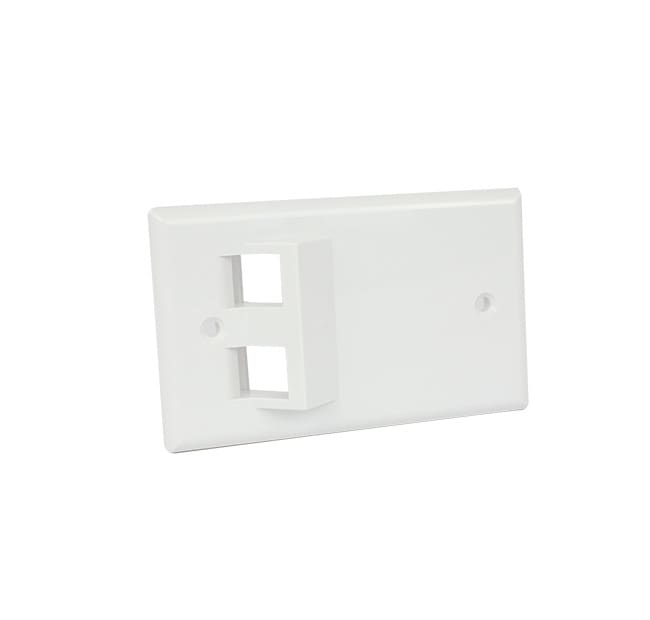 QUBIX - Placca a 2 posizioni inclinate standard CCS PASSO 503 RJ45.