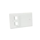 QUBIX - Placca a 2 posizioni inclinate standard CCS PASSO 503 RJ45.