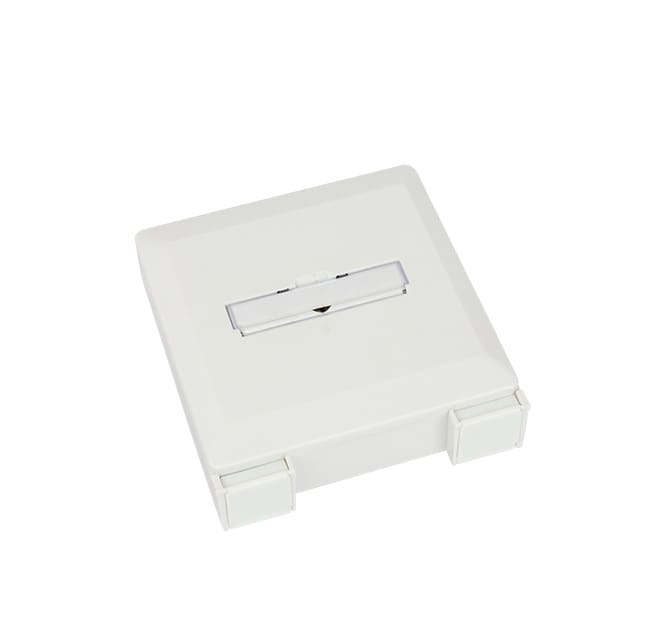 QUBIX - Scatola ottica a 2 posizioni da parete 80×80 mm CCS 80X80 X2 ADP. FLANGELESS BI