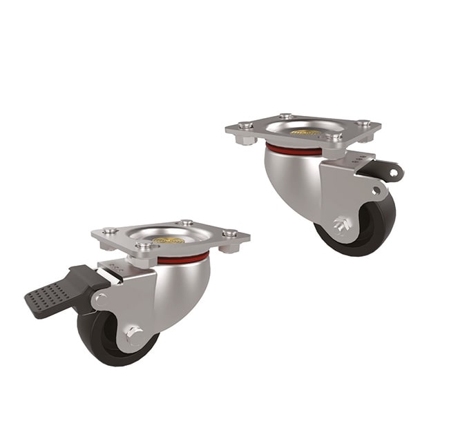 QUBIX - KIT 4 RUOTE PER ARMADI A PAVIMENTO TECH 2011493