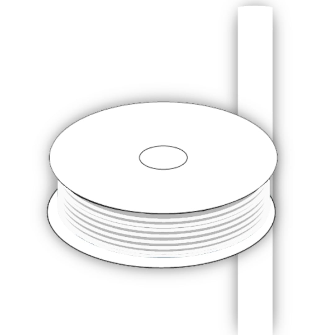 RAYTECH - Guaina termorestringente CGP-TEC-25.4/12.7-9 bianco in dispenser a basso spessore per uso commerciale.