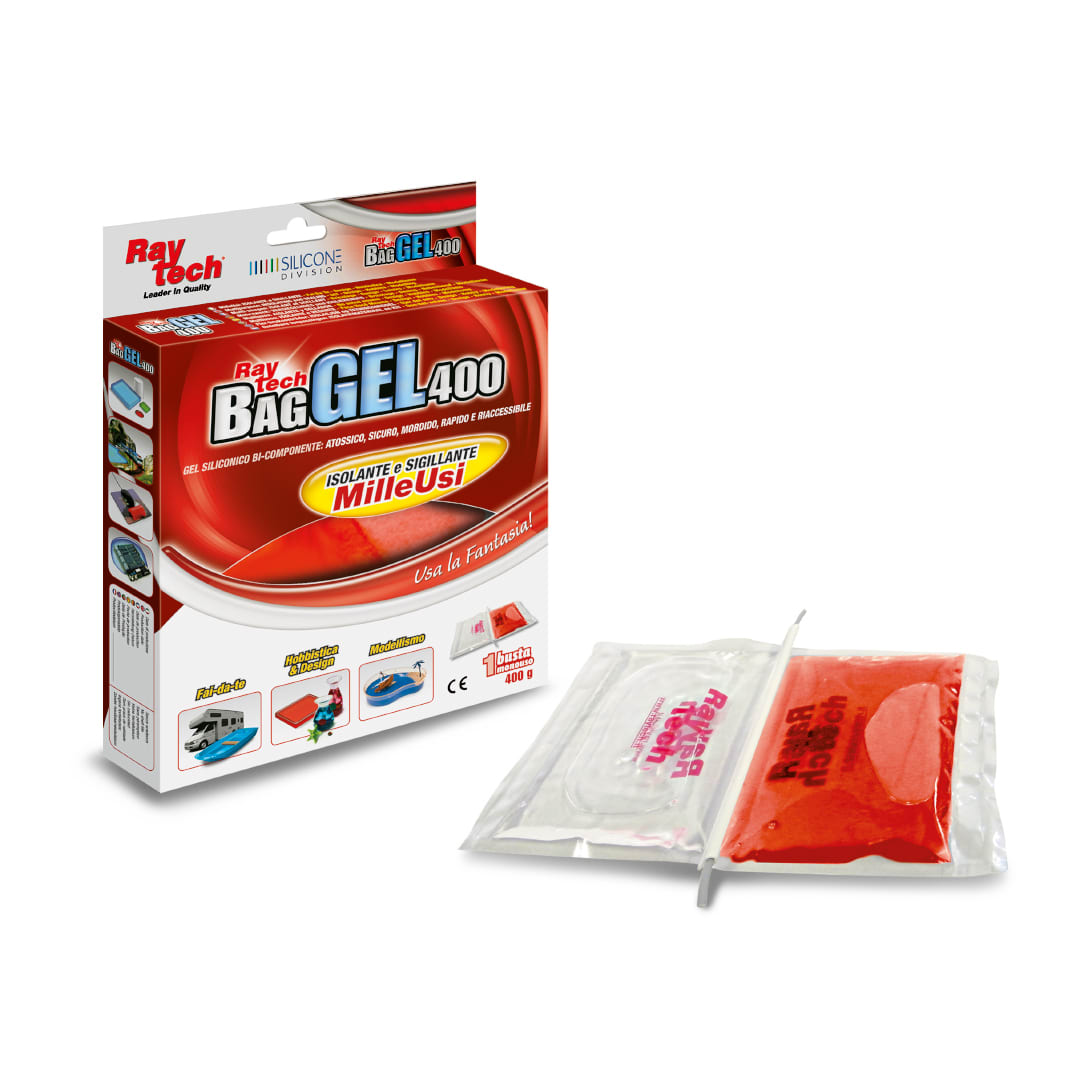 RAYTECH - Bag Gel 400-R isolante sigillante rosso 400 ml.