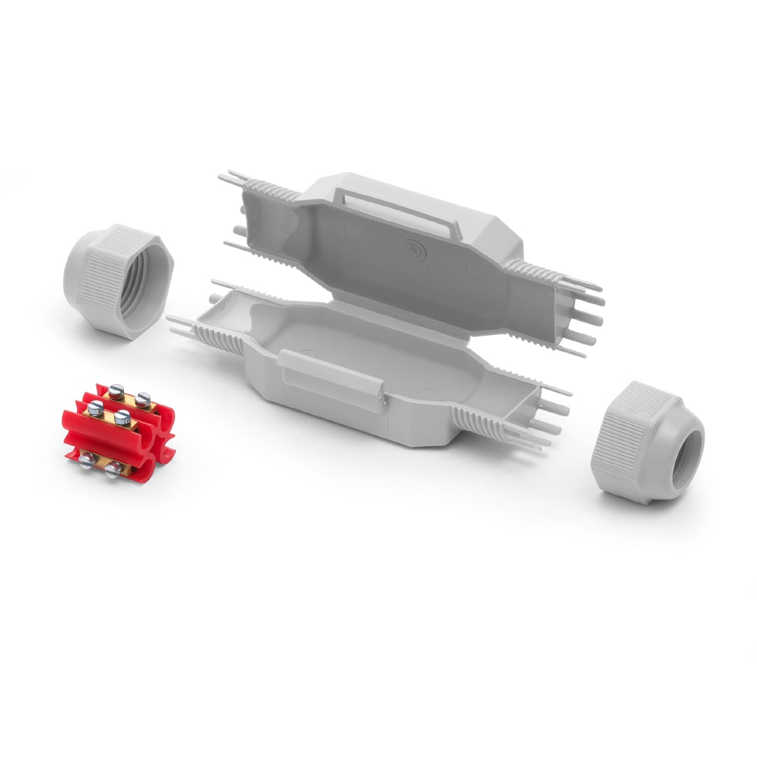 RAYTECH - Dino Giunto in Gel IP68/69 Extra-Compatto Preriempito con Morsa - Confezione da 1 PZ.