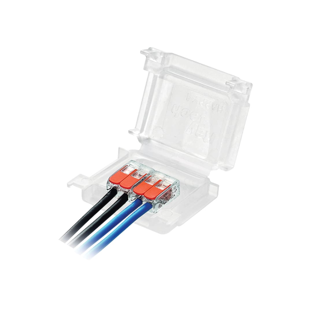 RAYTECH - Happy Joint 4 Gelbox con morsetti (Confezione da 2 Pz.) - Accessorio IPX8 con morsetti tensione 450/750 V CF 2 Pz.
