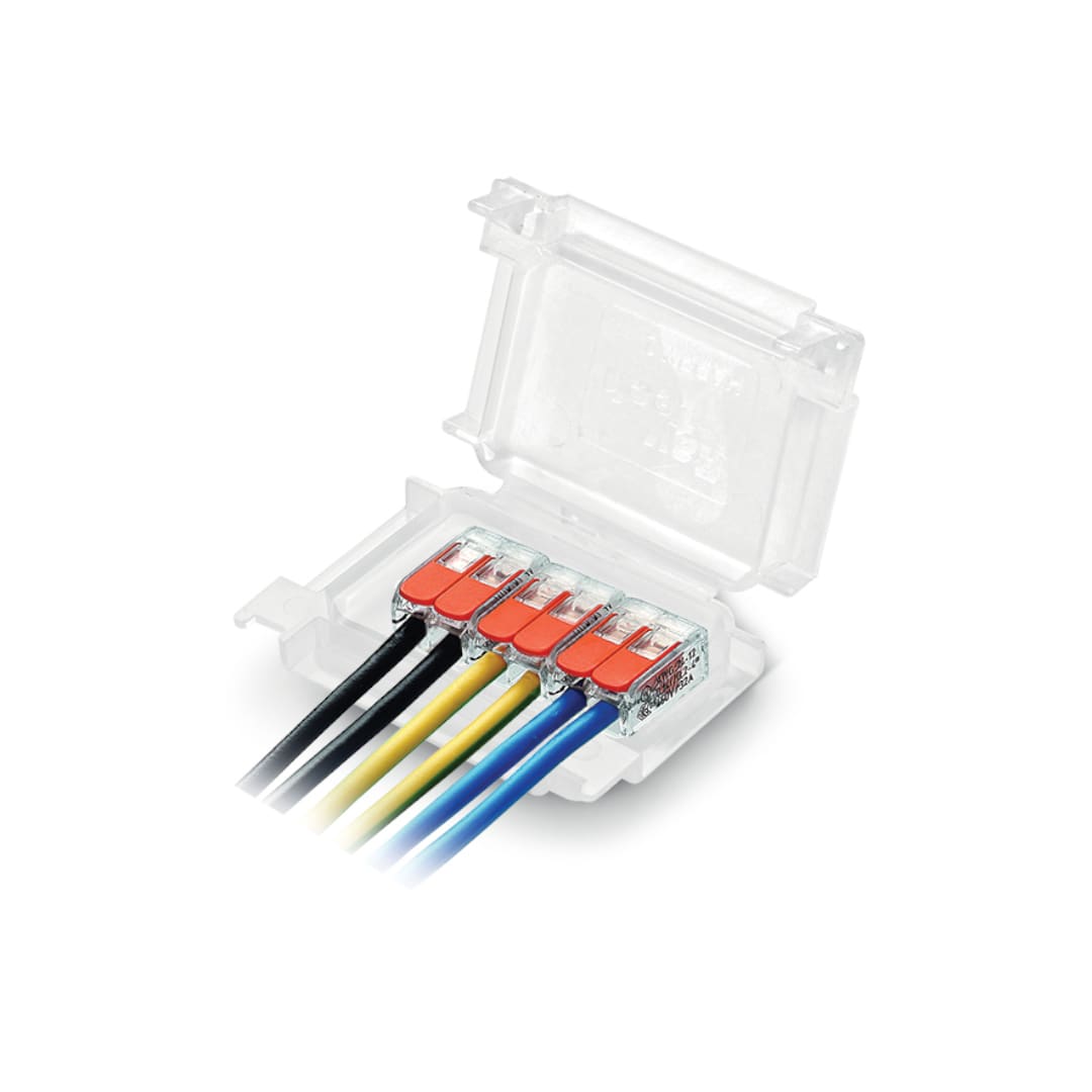 RAYTECH - Happy Joint 6 Gelbox con morsetti (Confezione da 1 pz.) - Accessorio IPX8 per tensione 450/750 V (CF 1 PZ)