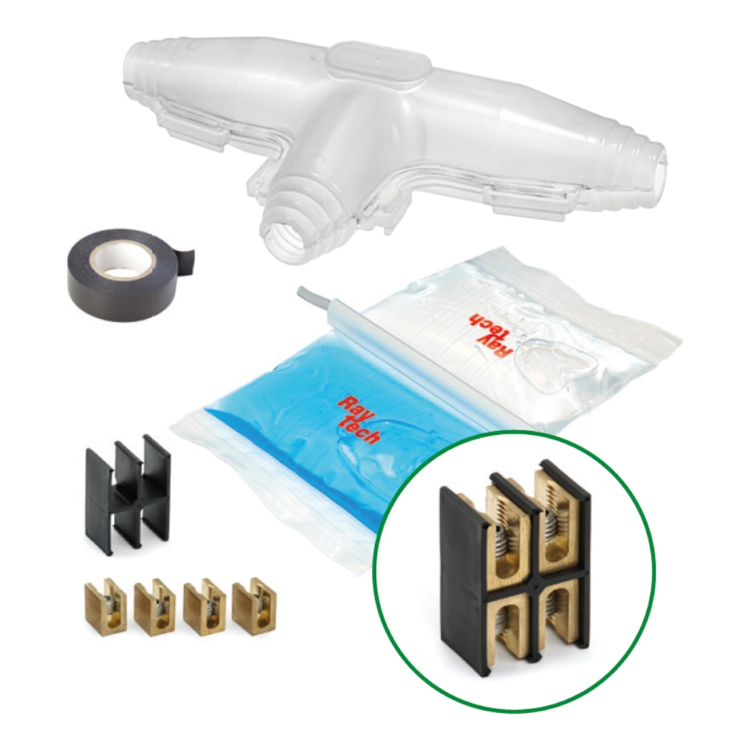 RAYTECH - Magic Joint SP T35 Kit - Giunto/Muffola IP68 con gel per colata e bustina inclusa.