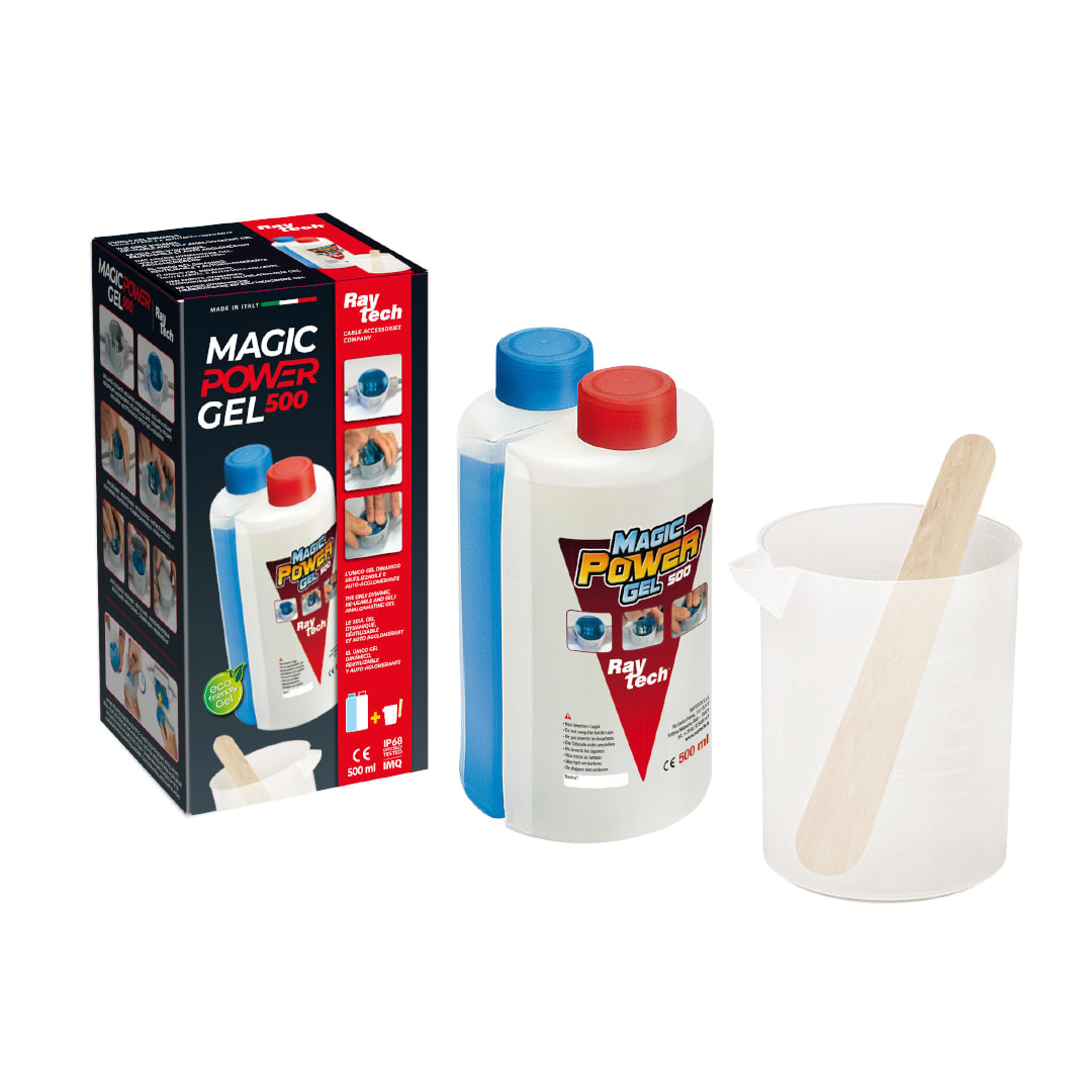 RAYTECH - Magic Power Gel 500 - Gel bicomponente isolante/sigillante in monobottiglia da 500.