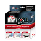 RAYTECH - Guaina termorestringente MAXI ROLL 12.7 nera, dispenser a basso spessore, 150 mt per confezione.