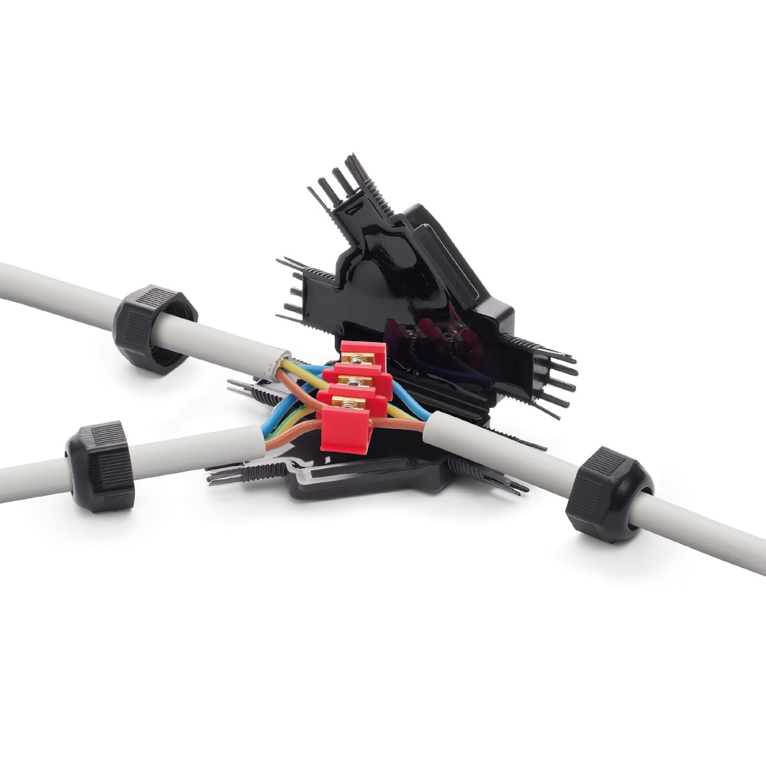 RAYTECH - Rapidino IP68 Y3 Giunto Nero Derivato (Confezione da 1 PZ.) - Giunto pre-riempito in gel per IP68/69.