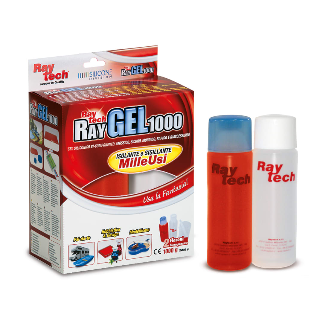 RAYTECH - Ray Gel 1000-R - Gel isolante/sigillante rosso 1 L.