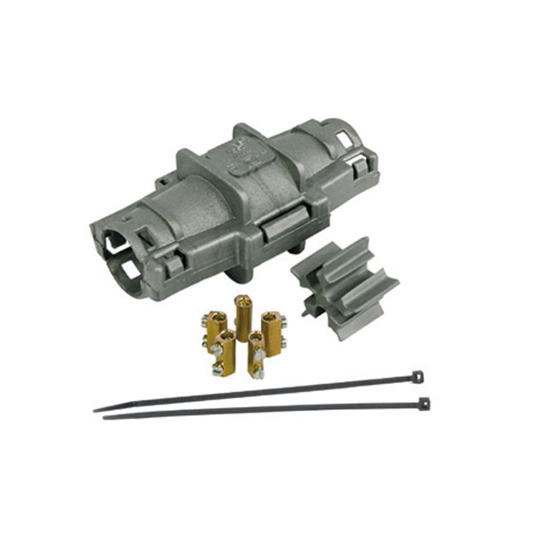 RAYTECH - King Joint L6 - Giunto cilindrico in linea IPX8 preriempito in gel, giunzione rapida.