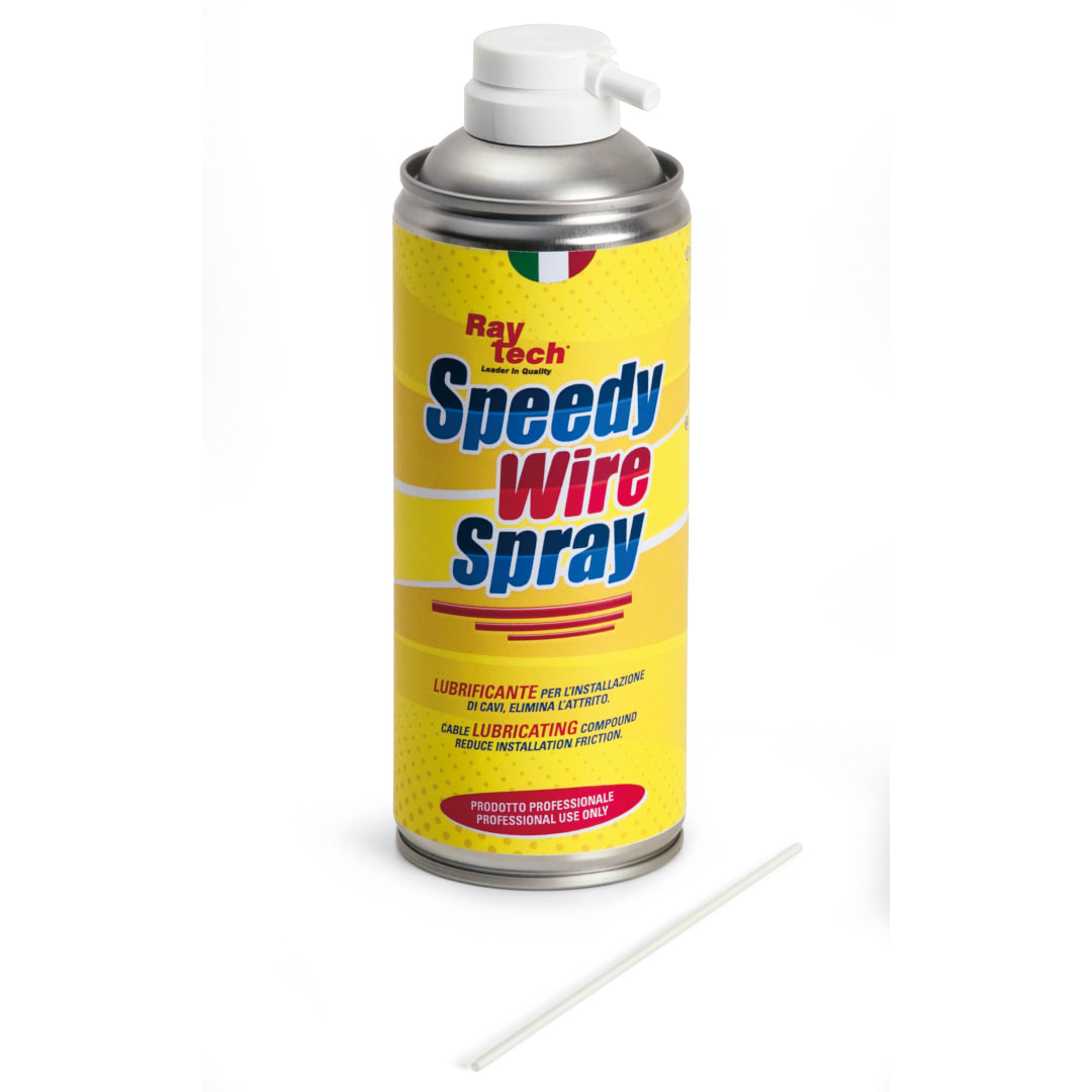 RAYTECH - Speedy Wire Spray - Lubrificante spray per cavi, ideale per facilitare l'infilaggio.