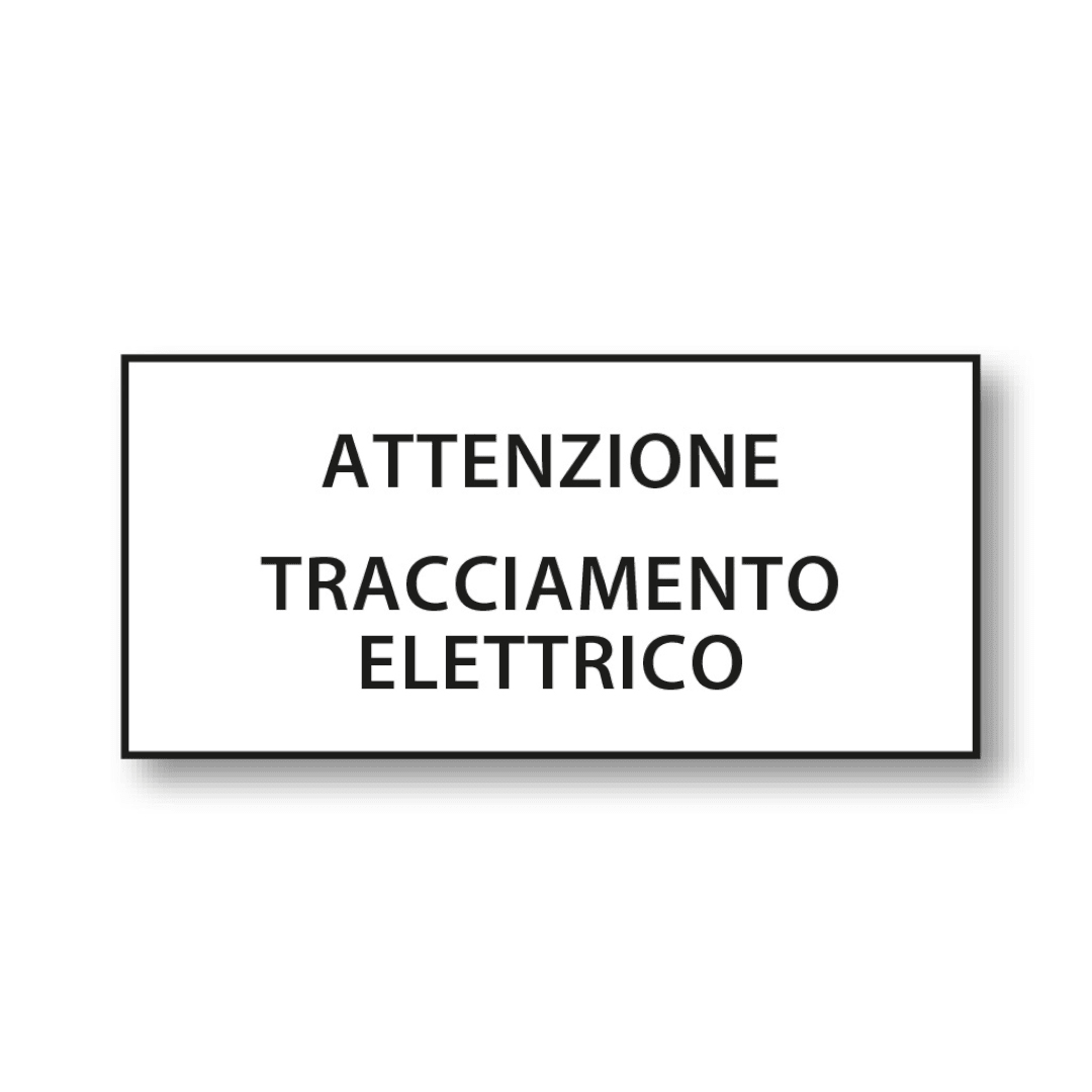RAYTECH - MCA-EA - Accessorio per cavi scaldanti, etichetta di segnalazione.
