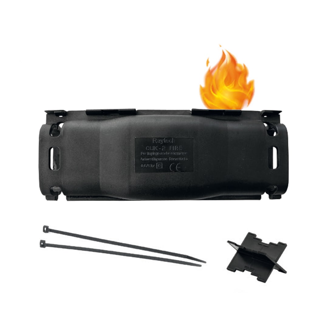 RAYTECH - CLIK 1 FIRE - Giunto piatto in linea IPX8 preriempito in gel.