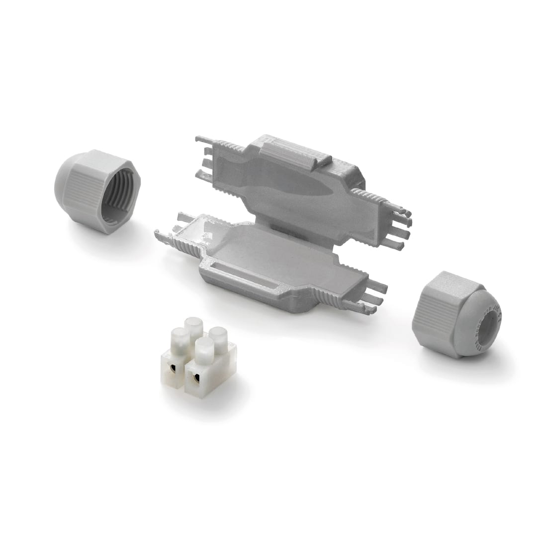 RAYTECH - BARNEY (Confezione da 1 PZ.) - Giunto in linea IP68/69 extra-compatto preriempito in gel.