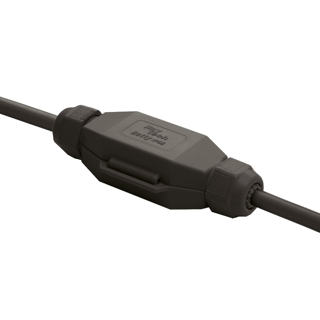 RAYTECH - BETTY 4 NERO (Confezione da 1 PZ.) - Giunto in linea IP68/69 extra-compatto preriempito in gel.