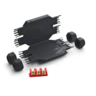 RAYTECH - BOB 4 NERO (Confezione da 1 PZ.) - Mini casseta di giunzione a 4 vie extra compatta preriempito in gel.