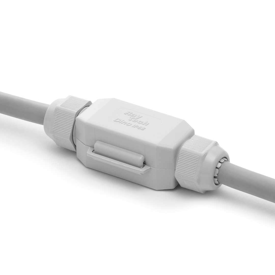 RAYTECH - DINO (Confezione da 1 PZ.) - Giunto in linea IP68/69 extra-compatto preriempito in gel. DINO